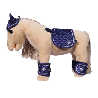 CUDDLE PONY Set accesorios HKM Sports Equipment Mantilla, orejeras y vendas , color azul marino - Imagen 1