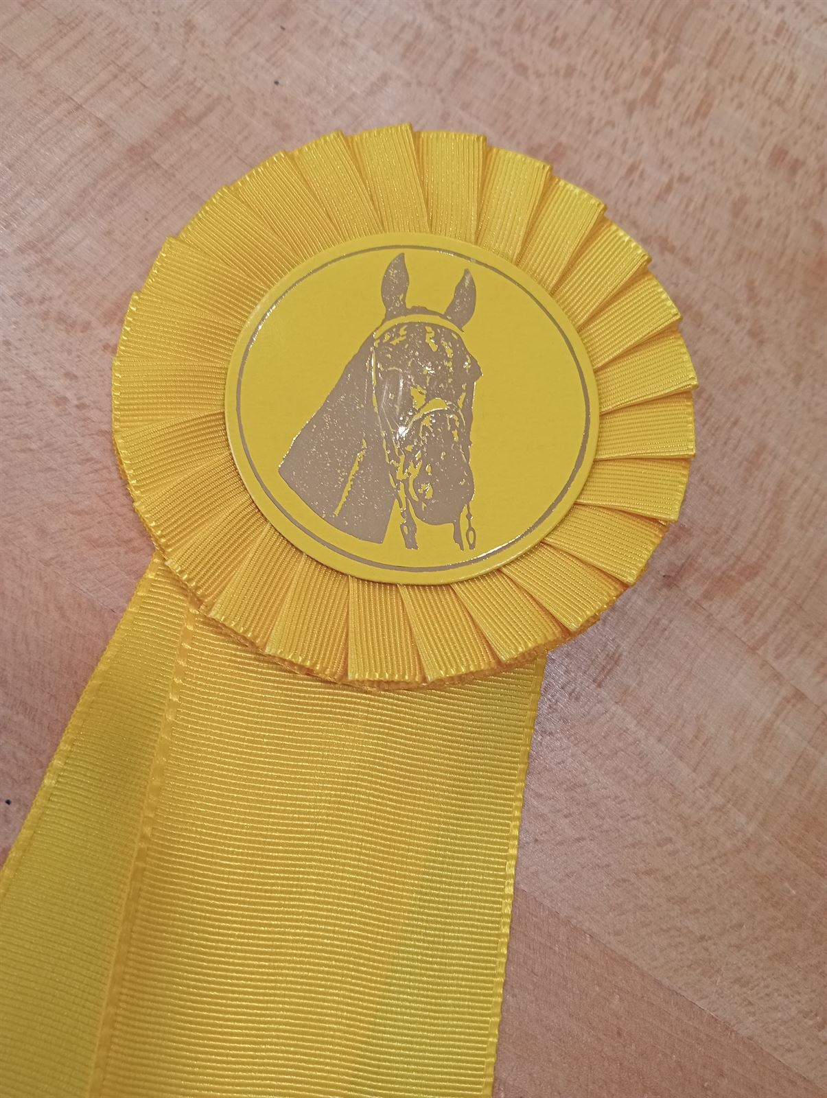 Escarapela de concurso HH con una banda de lazo amarillo - Imagen 2