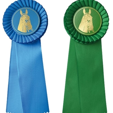 Escarapela de concurso HH con una banda de lazo azul - Imagen 2