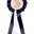 Escarapela de concurso Hobby Horsing HKM Sports Equipment color azul marino/rosa - Imagen 1