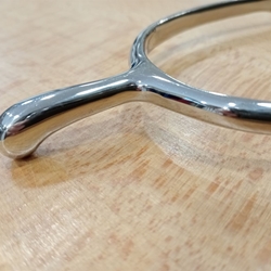 Espuela inglesa SEFTON inox contacto punta redonda hombre 35 mm - Imagen 1