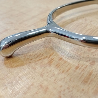 Espuela inglesa SEFTON inox contacto punta redonda hombre 35 mm - Imagen 1