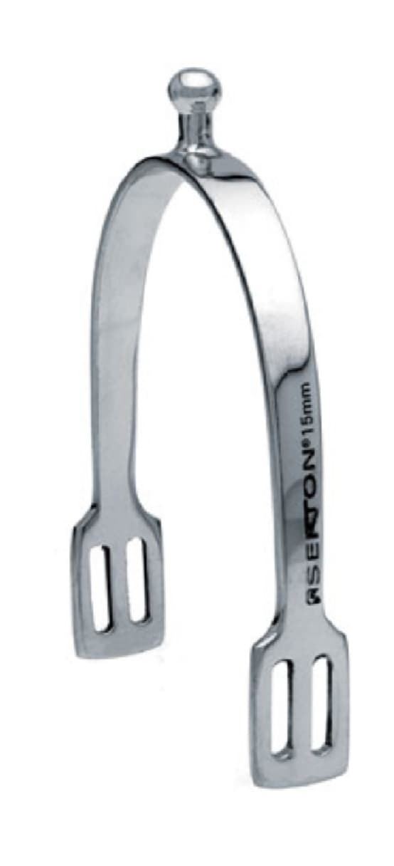Espuela inglesa SEFTON inox punta bola mujer 15mm - Imagen 1
