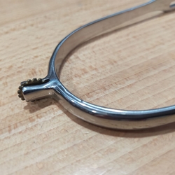 Espuela inglesa ZALDI inox con ruleta 10mm - Imagen 1