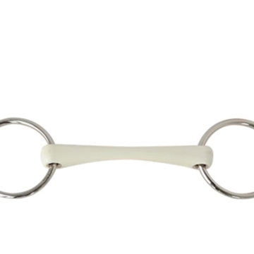 Filete anillas SEFTON embocadura recta comfort, grosor 18 mm, inox, medida 12,5 cm - Imagen 1