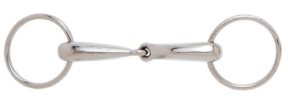 Filete anillas SEFTON inox embocadura hueca, grosor 23mm, medida 12,5 cm - Imagen 1