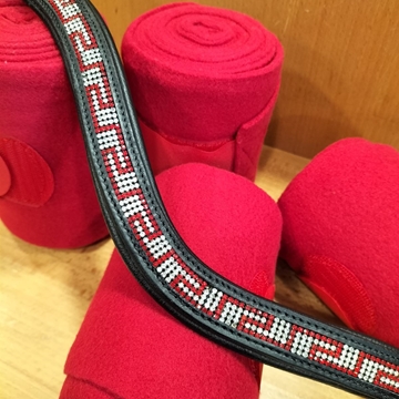 Frontalera CASTECUS by ZALDI modelo Diamont cuero negro - Imagen 1