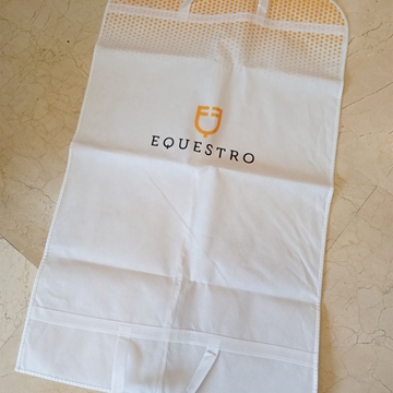 Funda chaqueta EQUESTRO tela suave color blanco/amarillo - Imagen 1