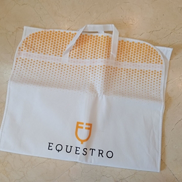 Funda chaqueta EQUESTRO tela suave color blanco/amarillo - Imagen 2