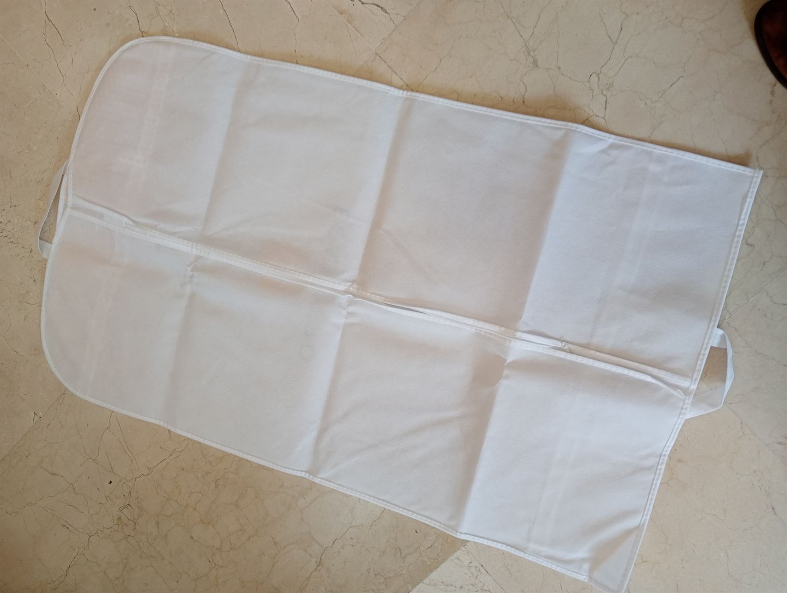 Funda chaqueta EQUESTRO tela suave color blanco/amarillo - Imagen 3