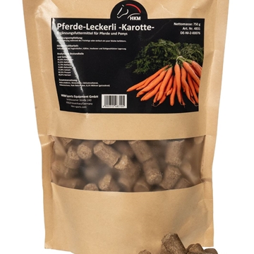 Golosinas HKM para el caballo CON CEREALES, sabor zanahoria bolsa - Imagen 2