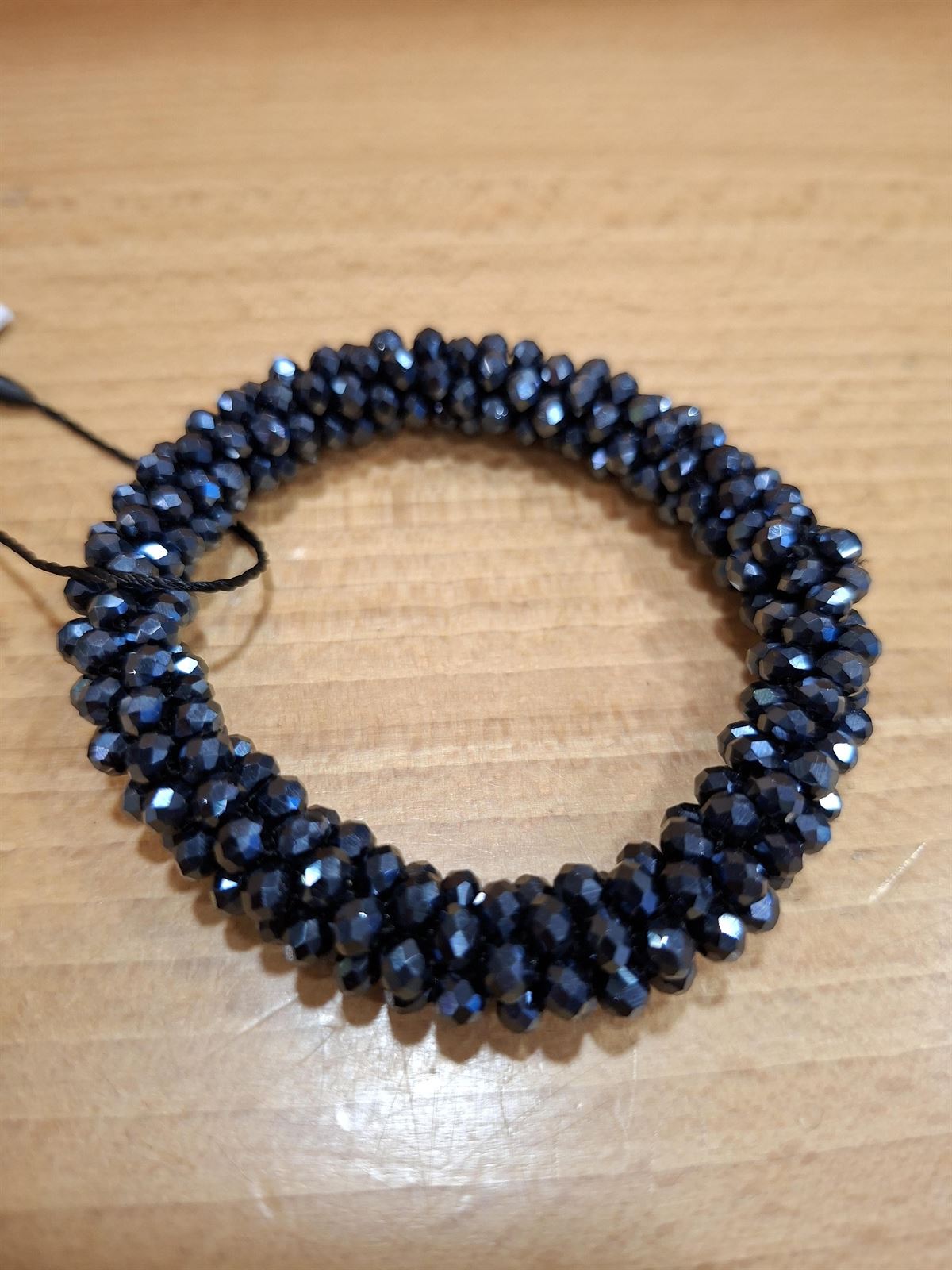 Goma para el pelo HKM Sports Equipment cristales azules - Imagen 2