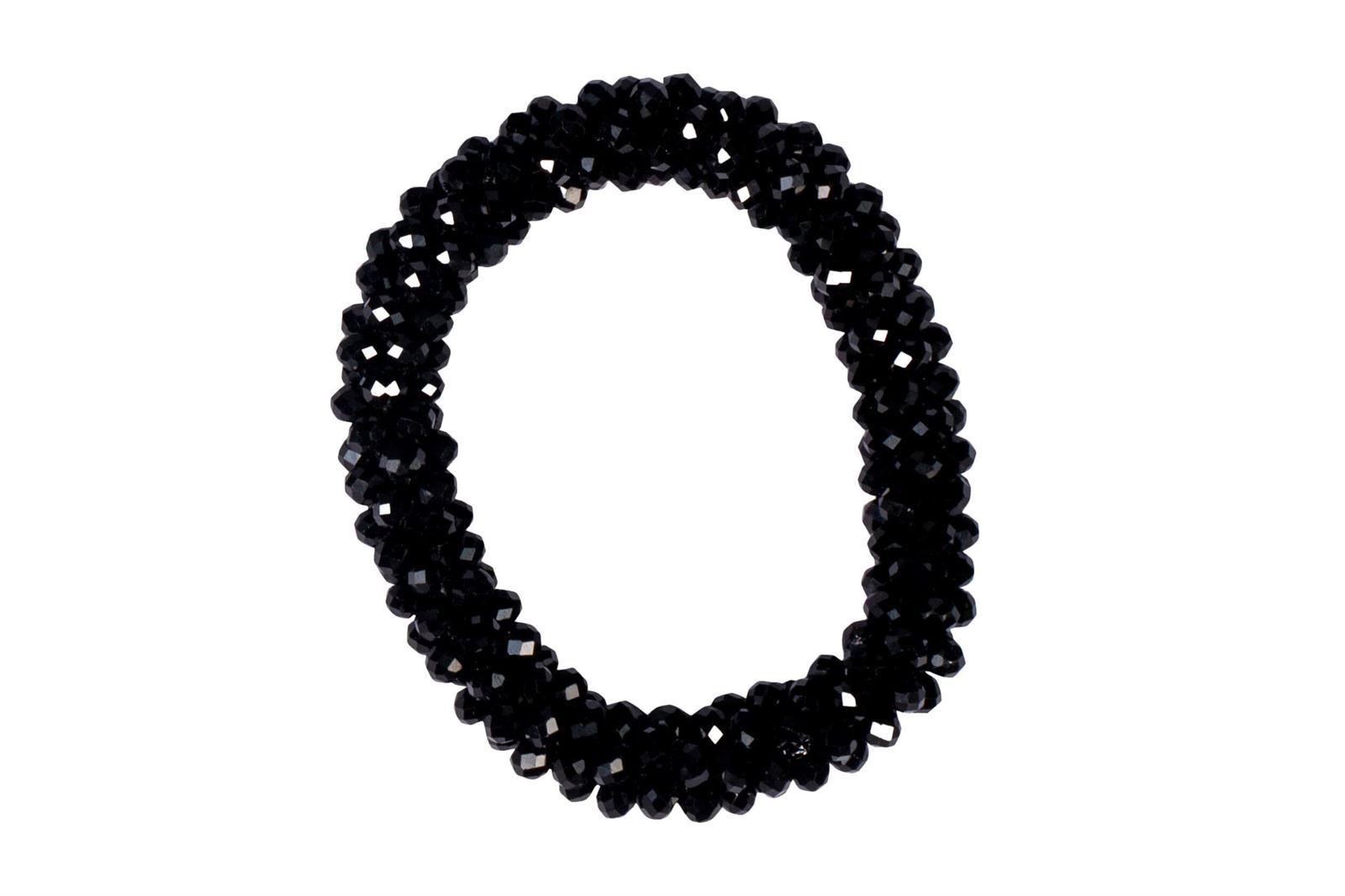 Goma para el pelo HKM Sports Equipment cristales negros - Imagen 1