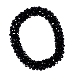 Goma para el pelo HKM Sports Equipment cristales negros - Imagen 1