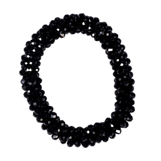 Goma para el pelo HKM Sports Equipment cristales negros - Imagen 1