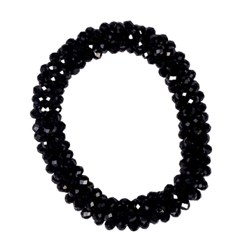 Goma para el pelo HKM Sports Equipment cristales negros - Imagen 1