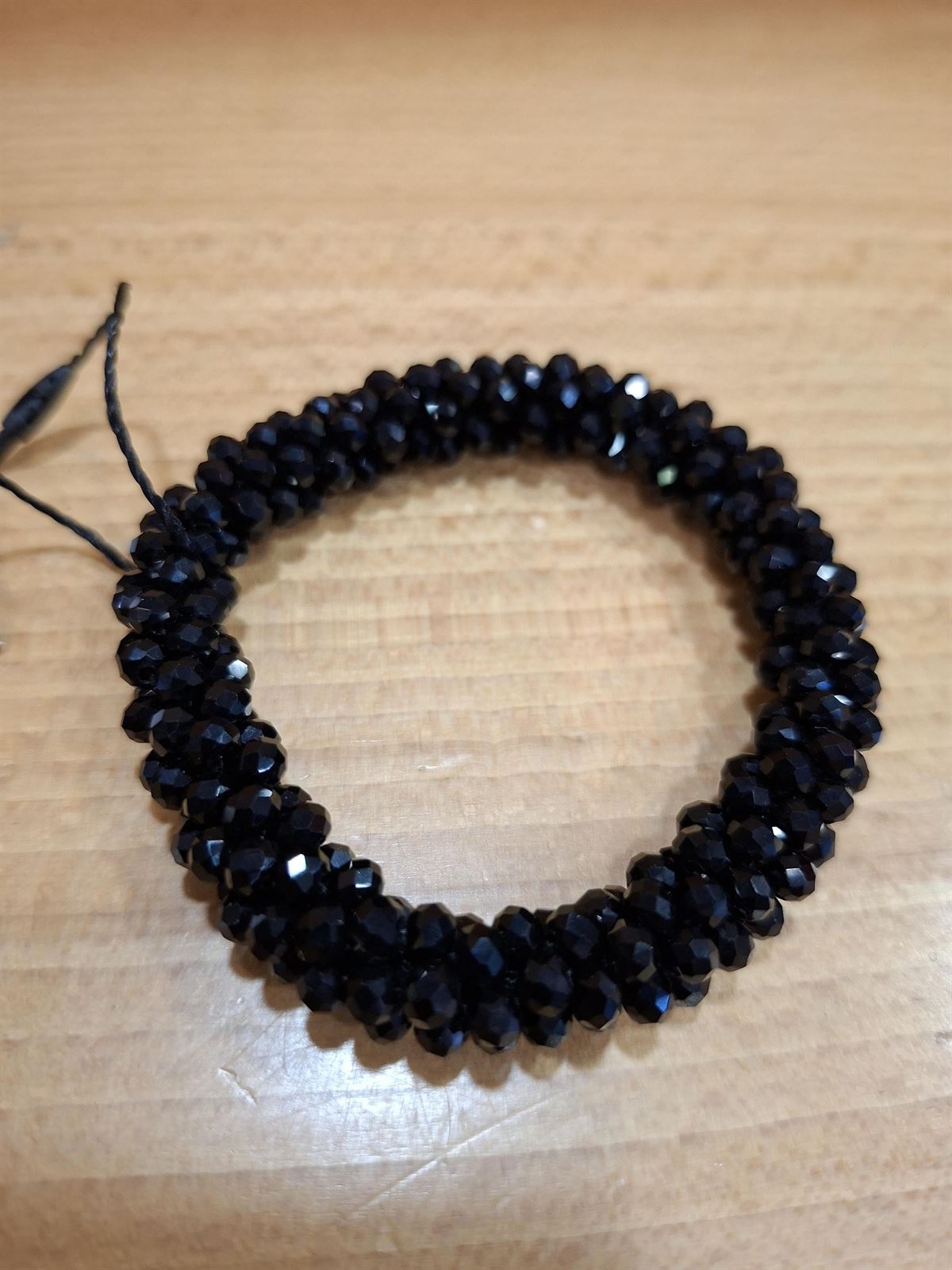 Goma para el pelo HKM Sports Equipment cristales negros - Imagen 3