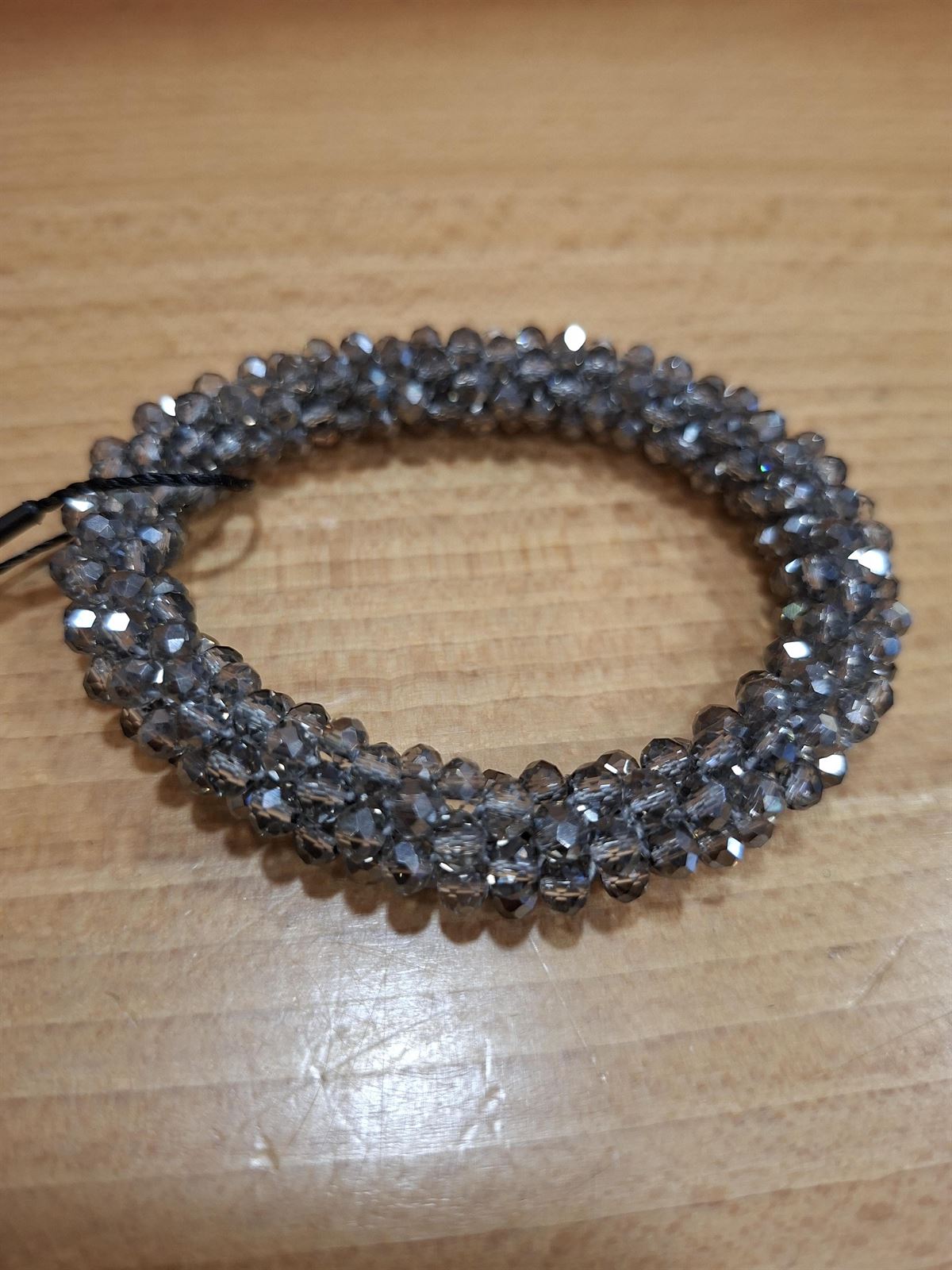 Goma para el pelo HKM Sports Equipment cristales plata - Imagen 2