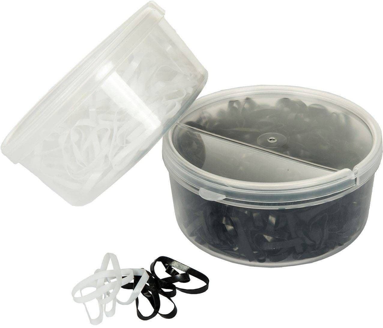 Gomas silicona para crines HKM Sports Equipment, caja 450 unidades, color negro - Imagen 1