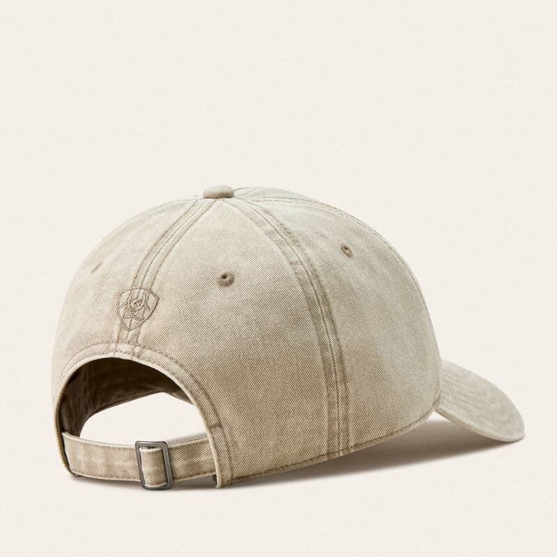 Gorra visera ARIAT Country Cap beige efecto desgastado regulable talla única - Imagen 2