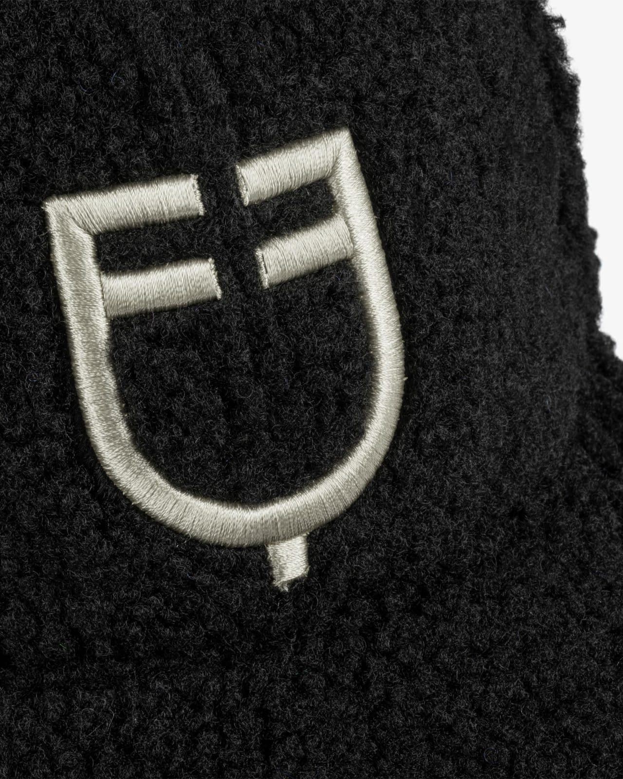 Gorra visera EQUESTRO borreguillo talla única color negro logo blanco - Imagen 6