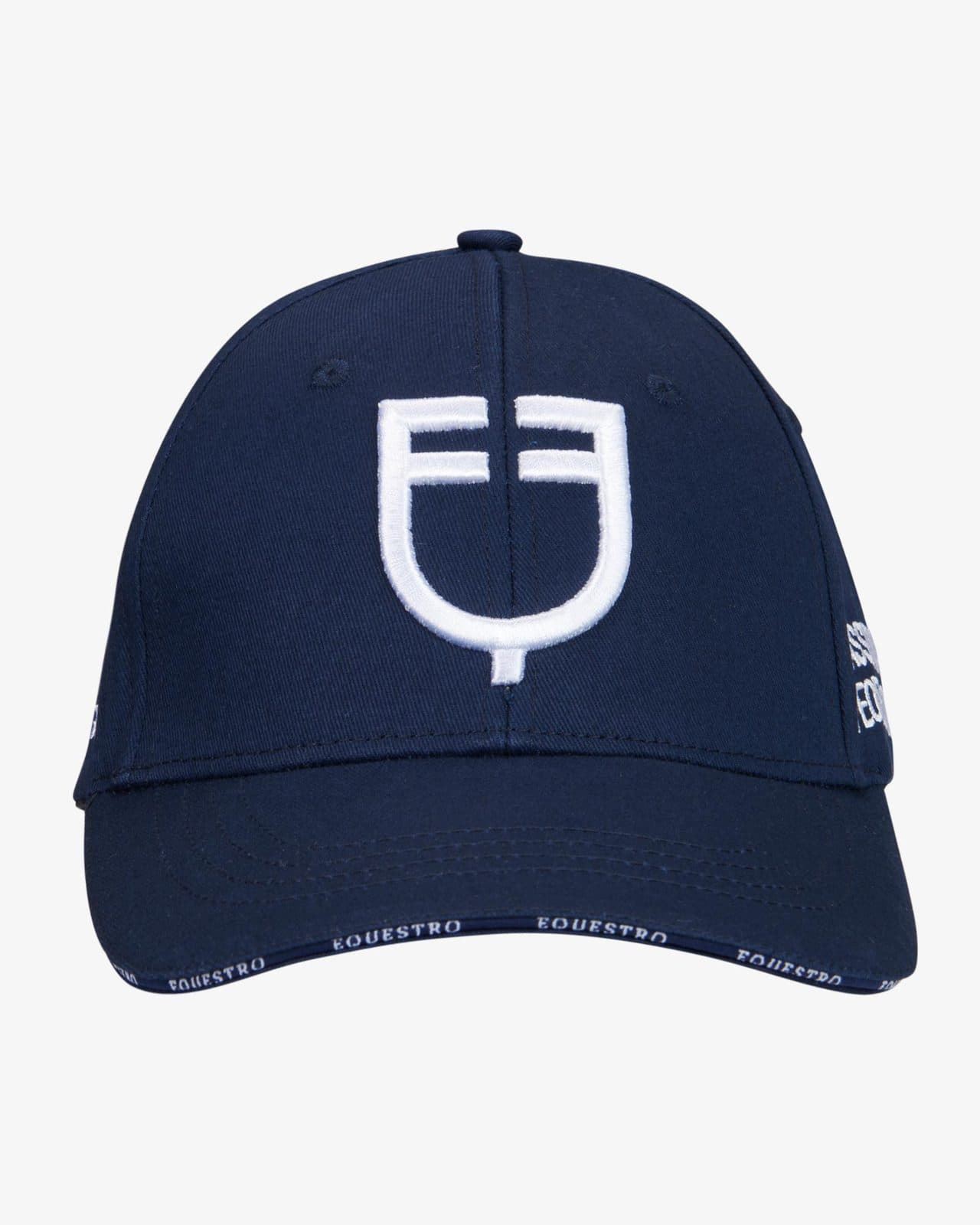 Gorra visera EQUESTRO color azul marino logo blanco talla única - Imagen 3