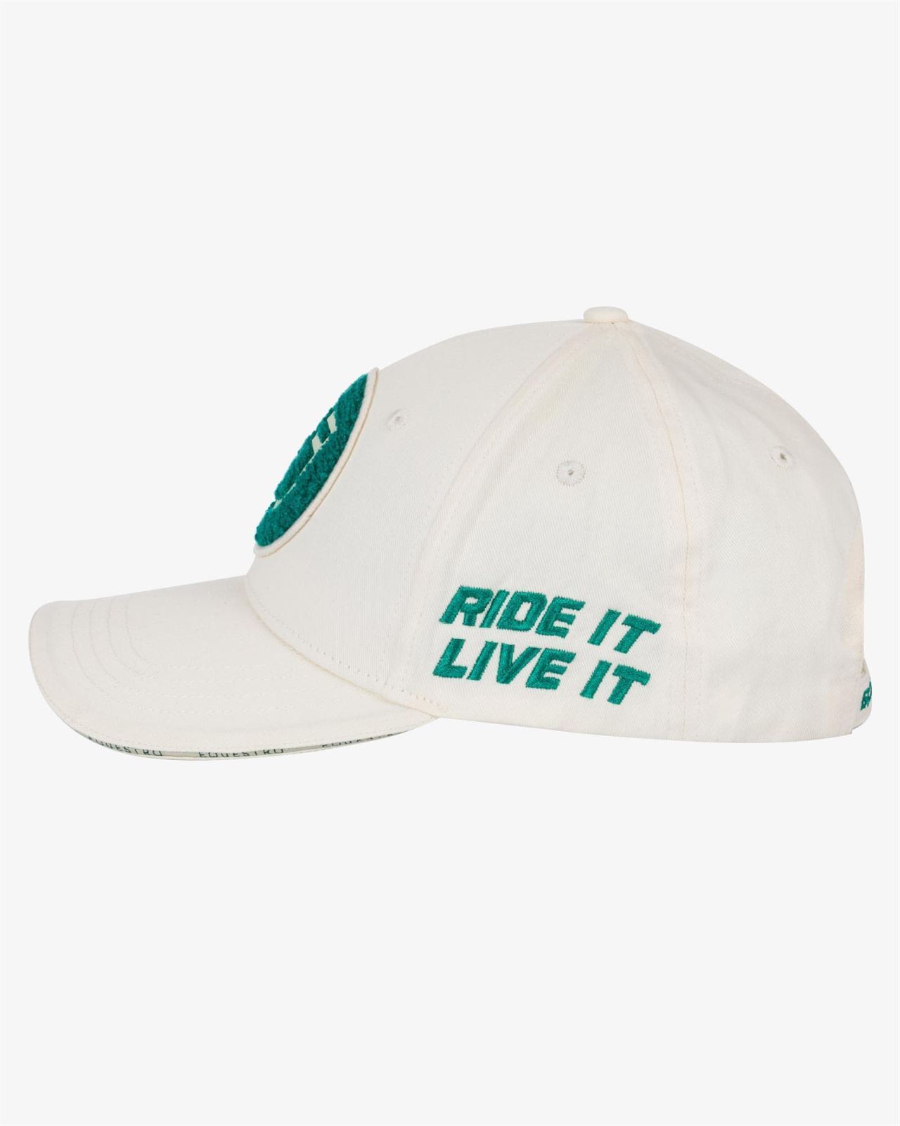 Gorra visera EQUESTRO talla única color beige logo peluche verde - Imagen 5