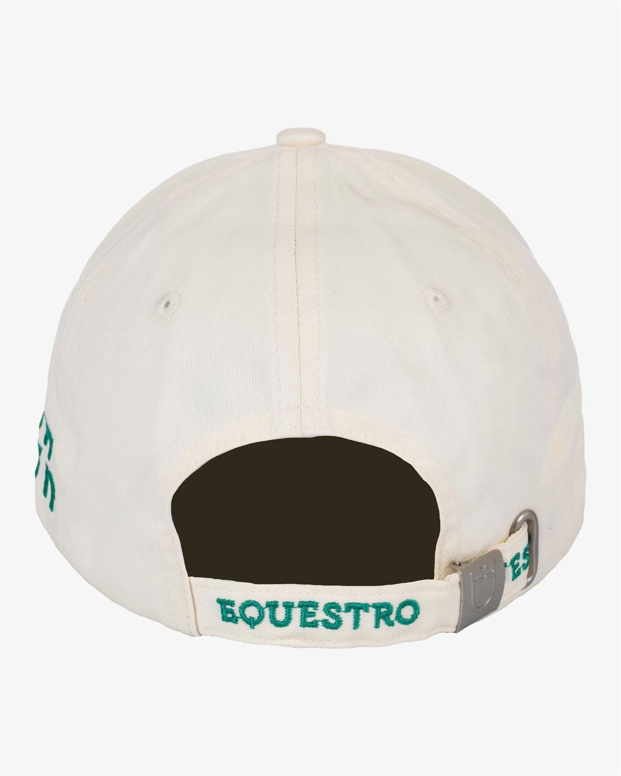 Gorra visera EQUESTRO talla única color beige logo peluche verde - Imagen 6