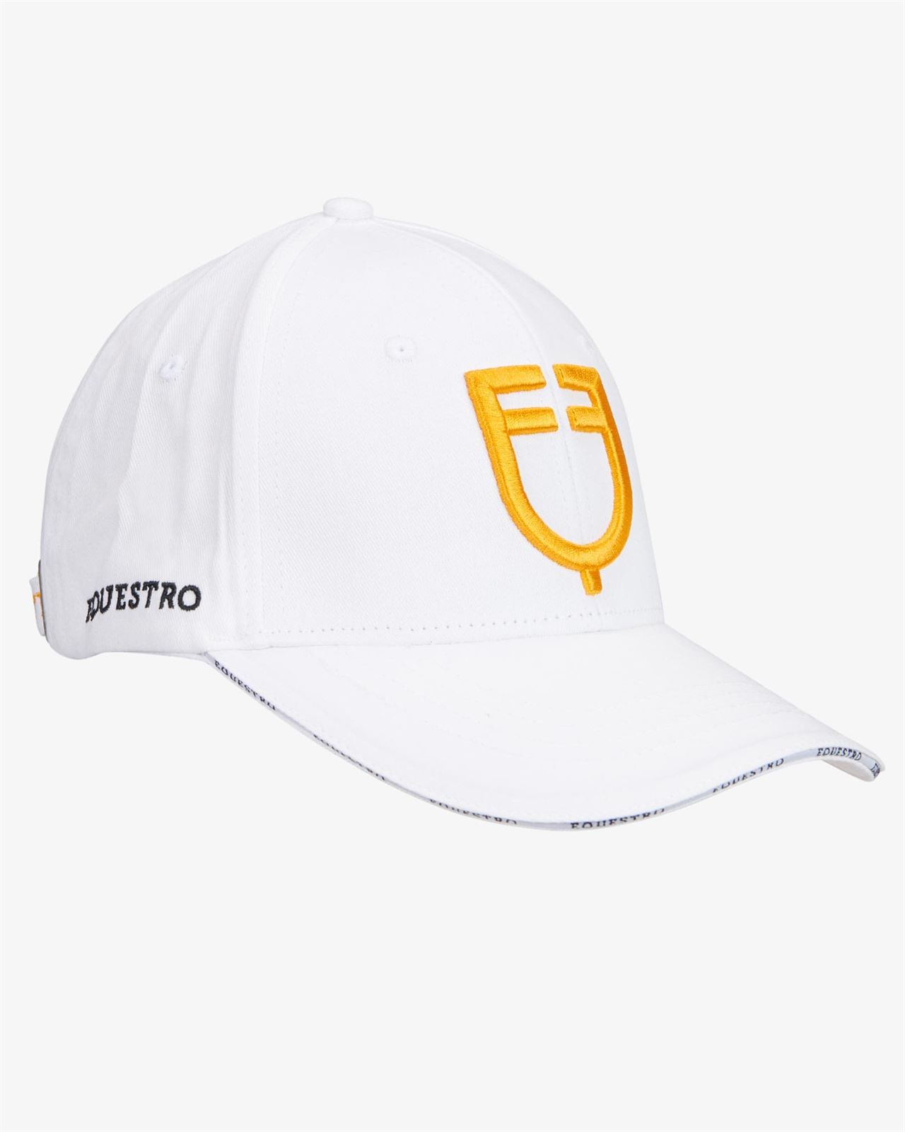 Gorra visera EQUESTRO talla única color blanco/amarillo - Imagen 1