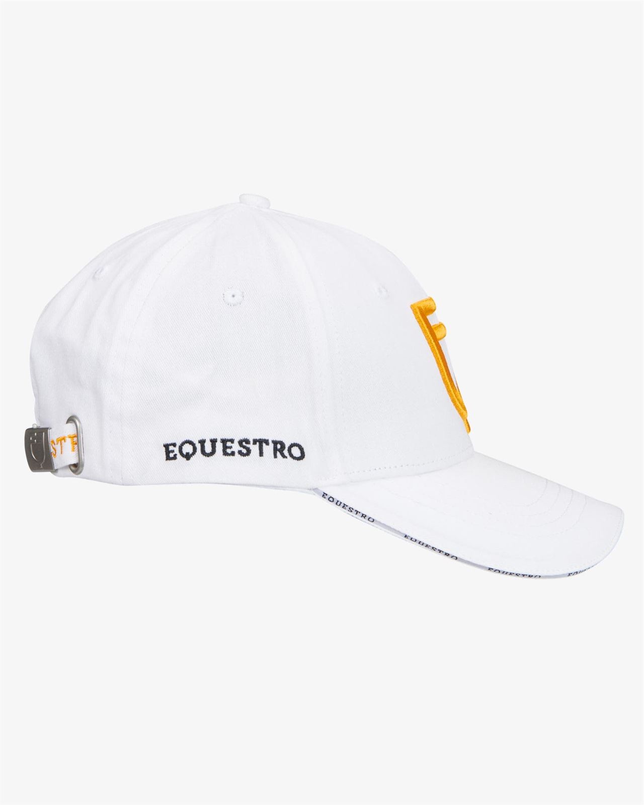 Gorra visera EQUESTRO talla única color blanco/amarillo - Imagen 4