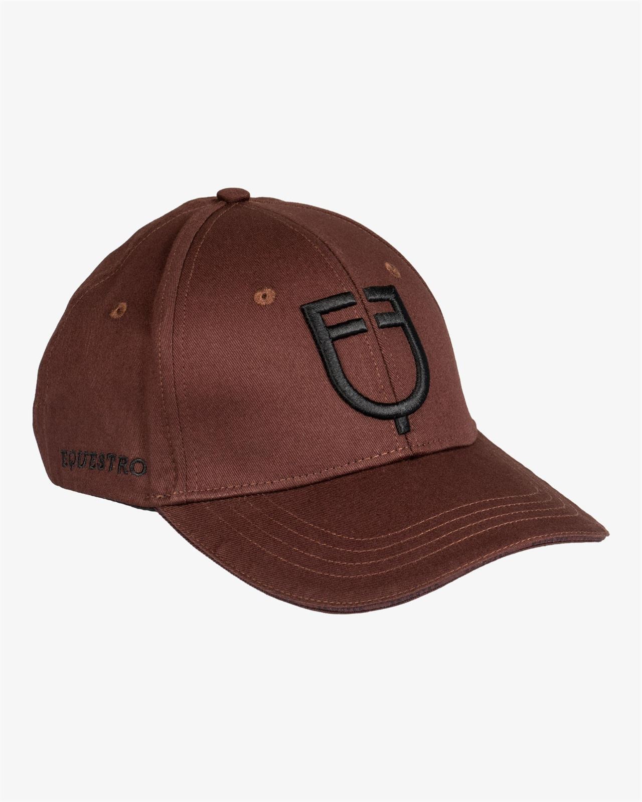 Gorra visera EQUESTRO talla única color marrón/negro - Imagen 1