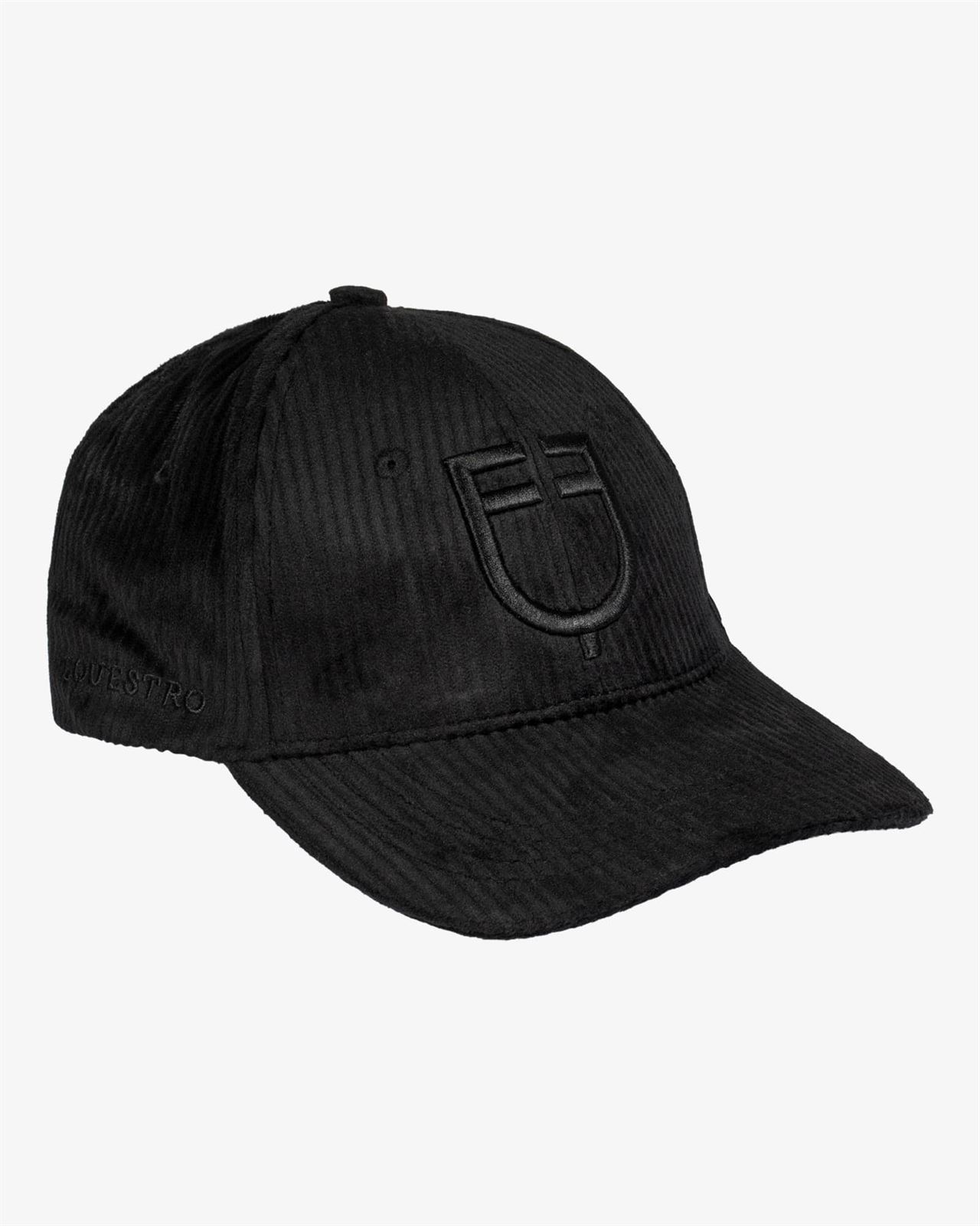 Gorra visera EQUESTRO talla única color negro tejido pana - Imagen 1