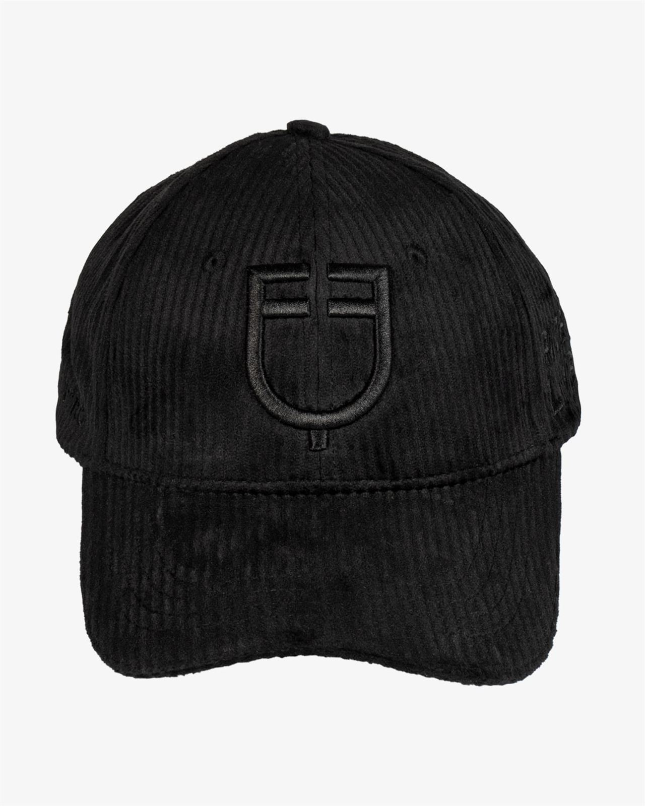 Gorra visera EQUESTRO talla única color negro tejido pana - Imagen 2