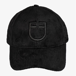 Gorra visera EQUESTRO talla única color negro tejido pana - Imagen 2