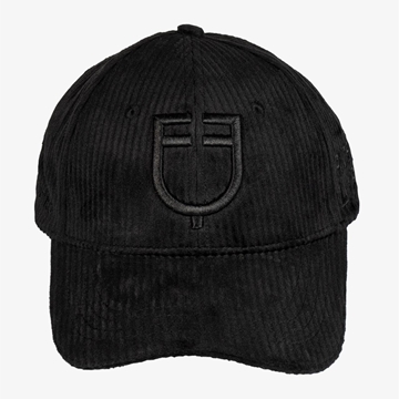 Gorra visera EQUESTRO talla única color negro tejido pana - Imagen 2