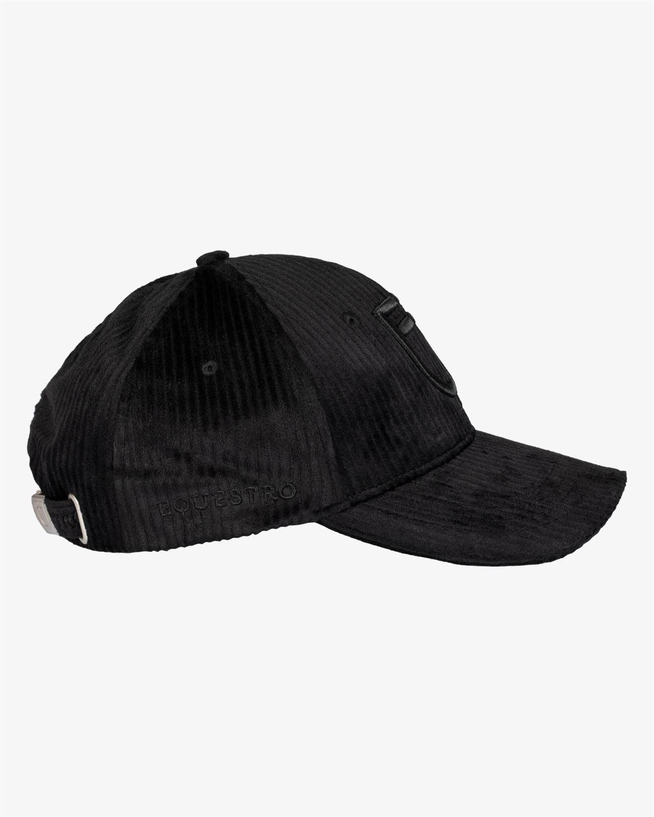 Gorra visera EQUESTRO talla única color negro tejido pana - Imagen 5