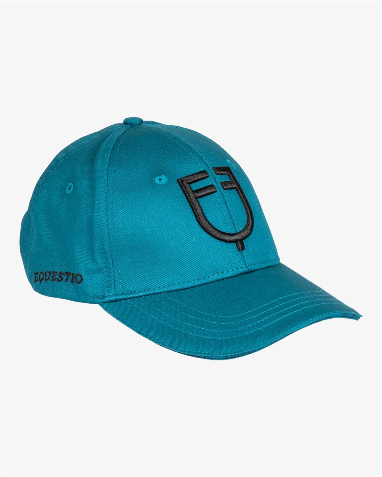 Gorra visera EQUESTRO talla única color petróleo/negro - Imagen 1
