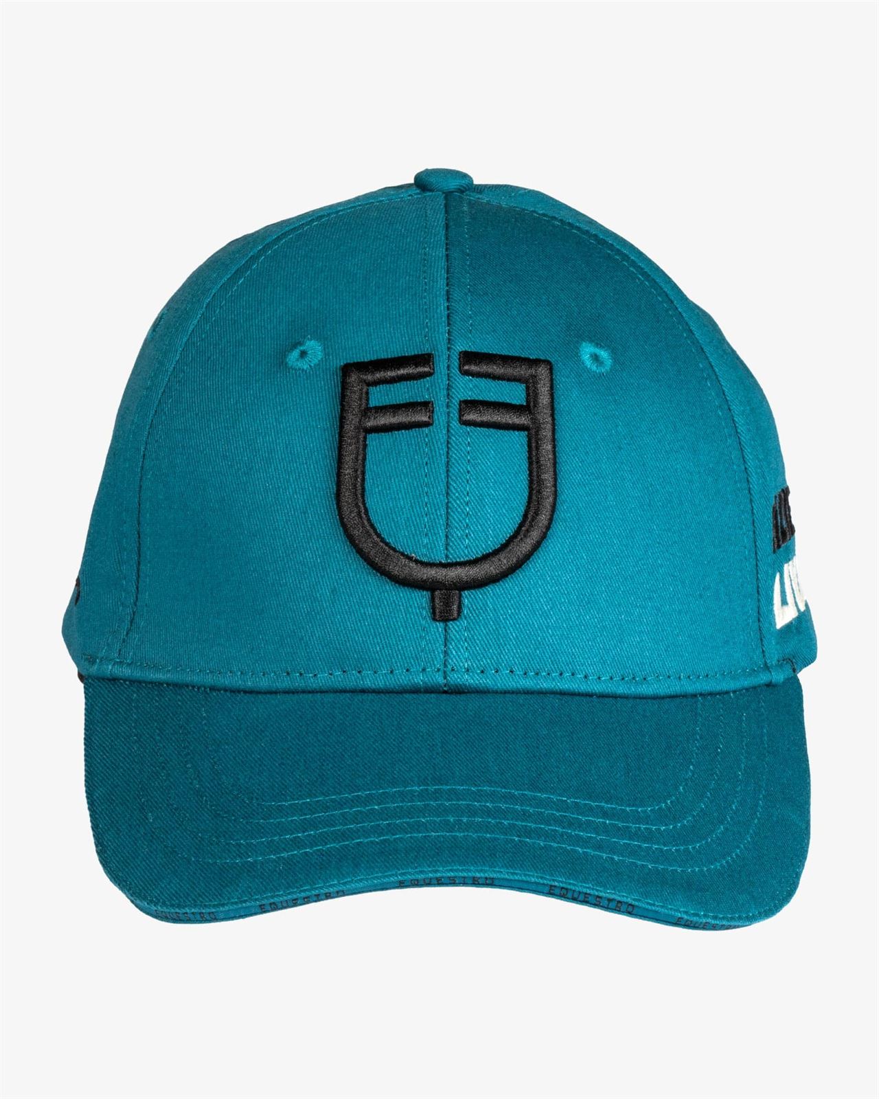 Gorra visera EQUESTRO talla única color petróleo/negro - Imagen 2
