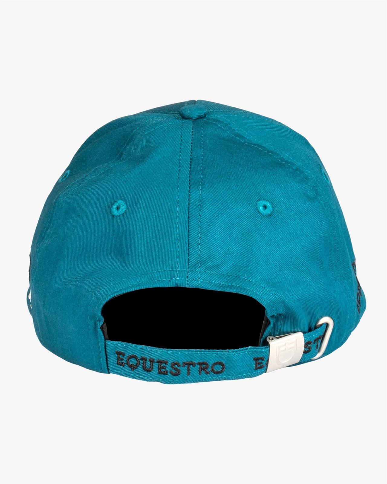 Gorra visera EQUESTRO talla única color petróleo/negro - Imagen 4