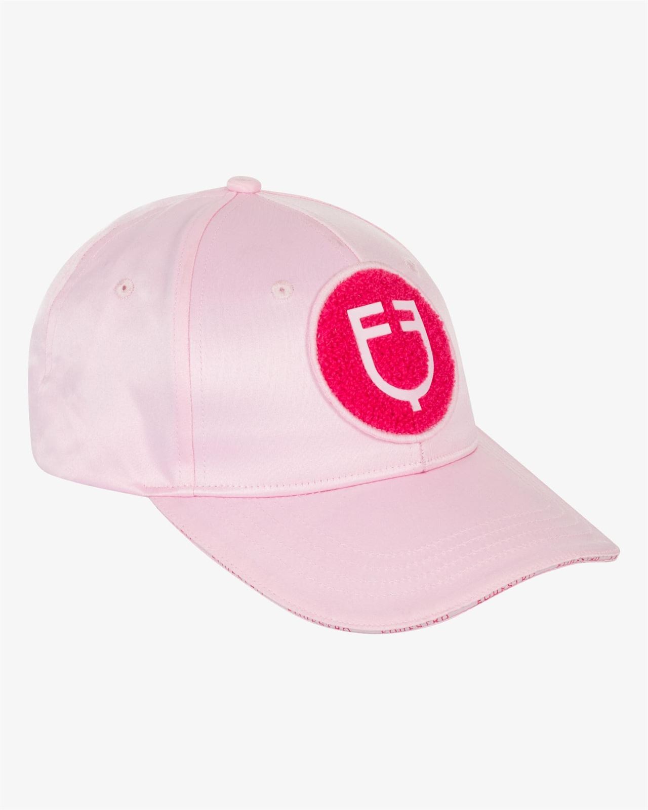 Gorra visera EQUESTRO talla única color rosa bebé logo peluche - Imagen 1