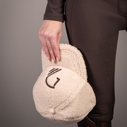 Gorra visera LAURIA GARRELLI Arezzo borreguillo beige - Imagen 2