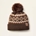 Gorro ARIAT Bristol Beanie color marrón, con forro polar y pompón - Imagen 1