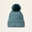 Gorro ARIAT CHILTON Beanie color azul pompom - Imagen 2