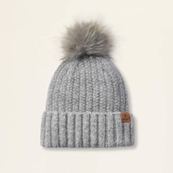 Gorro ARIAT CHILTON Beanie color gris pompom - Imagen 1