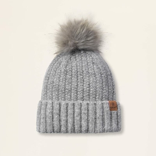 Gorro ARIAT CHILTON Beanie color gris pompom - Imagen 1