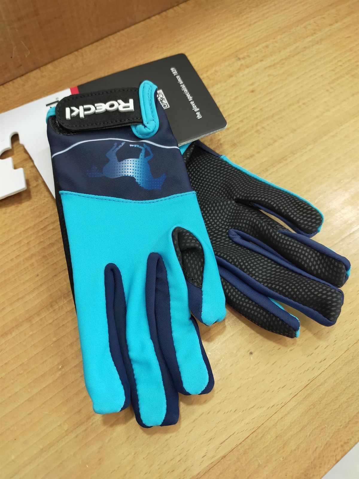 Guante de montar ROECKL Kansas niños, color azul claro TALLA 4 - Imagen 3