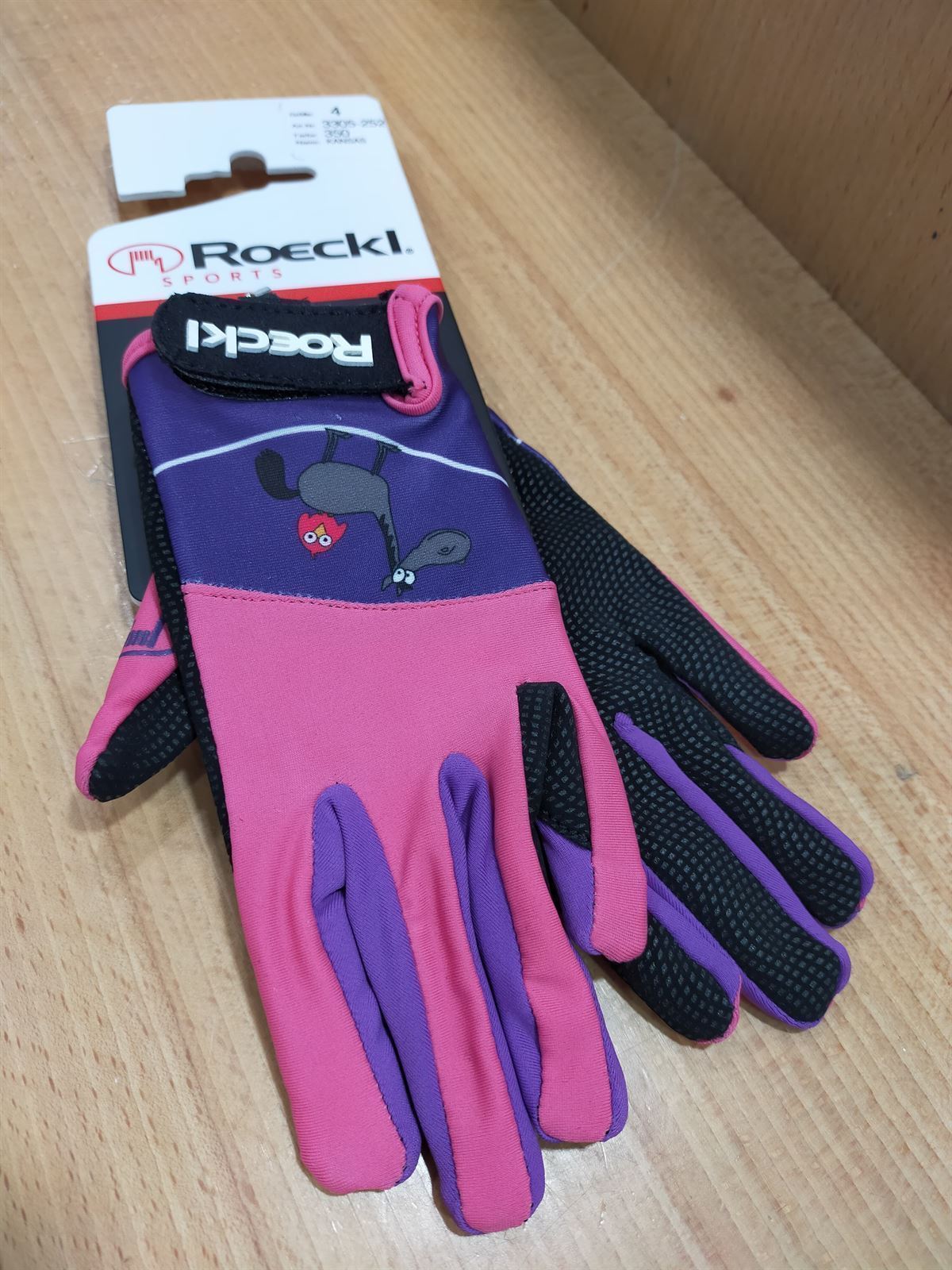 Guante de montar ROECKL Kansas niños, color rosa TALLA 5 - Imagen 1