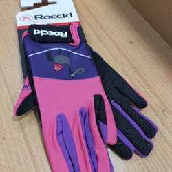 Guante de montar ROECKL Kansas niños, color rosa TALLA 5 - Imagen 1