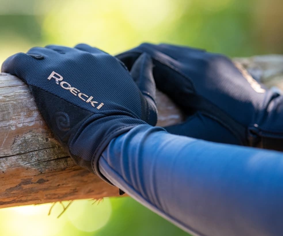 Guante de montar ROECKL Mareno color negro (ecológico y muy fresquito) TALLA 8 - Imagen 2