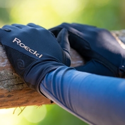 Guante de montar ROECKL Mareno color negro (ecológico y muy fresquito) TALLA 8 - Imagen 2